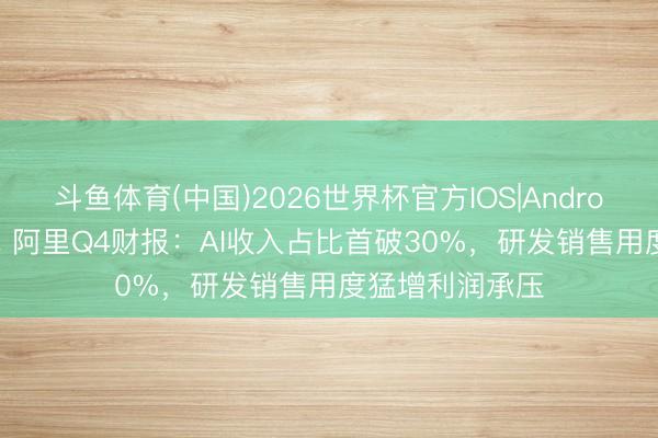 斗鱼体育(中国)2026世界杯官方IOS|Android手机app下载 阿里Q4财报:AI收入占比首破30%,研发销售用度猛增利润承压