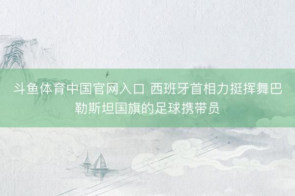 斗鱼体育中国官网入口 西班牙首相力挺挥舞巴勒斯坦国旗的足球携带员