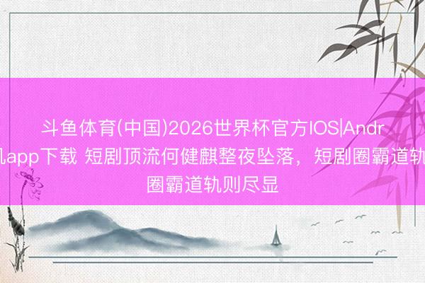 斗鱼体育(中国)2026世界杯官方IOS|Android手机app下载 短剧顶流何健麒整夜坠落，短剧圈霸道轨则尽显